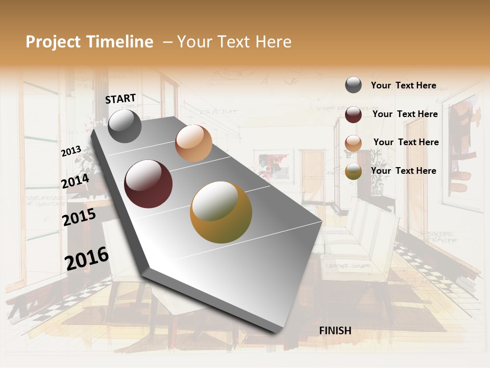 Elegant Lifestyle Wall PowerPoint Template