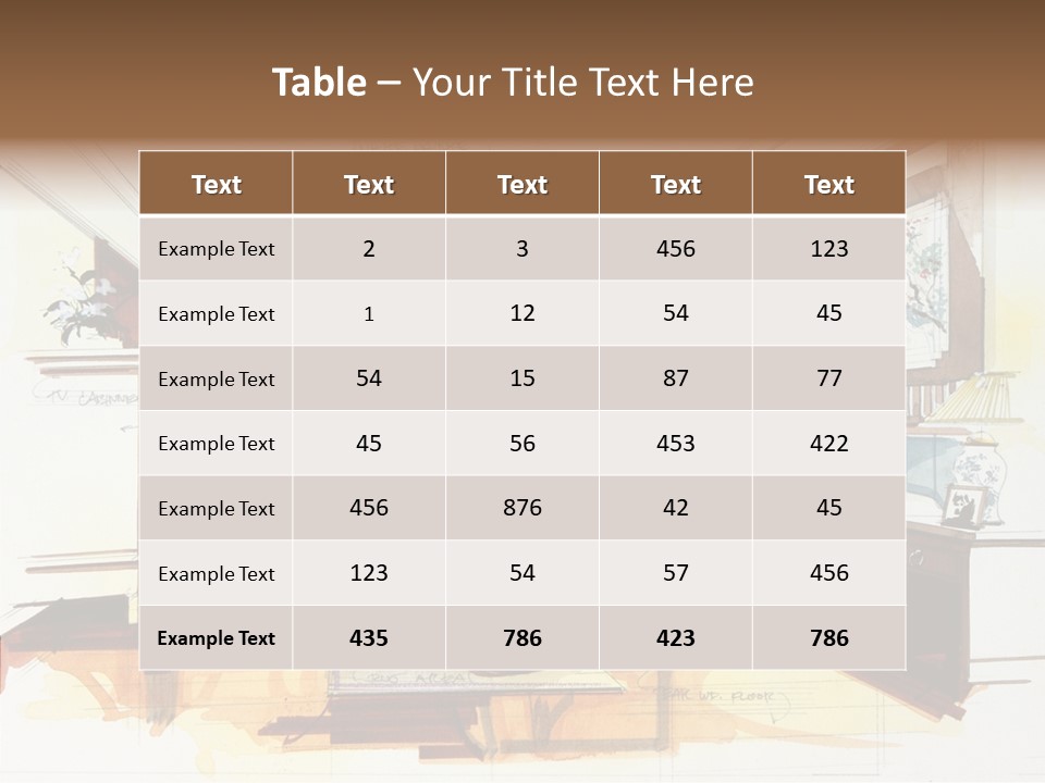 Real Table Estate PowerPoint Template