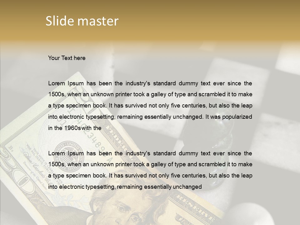 Money American Brilliant PowerPoint Template