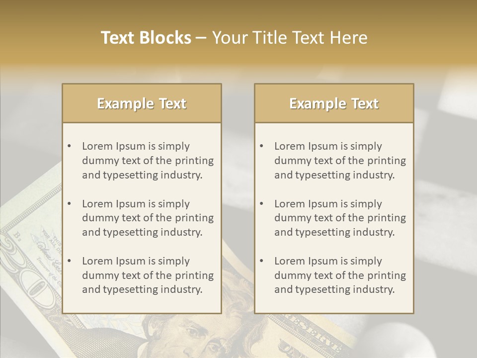 Money American Brilliant PowerPoint Template