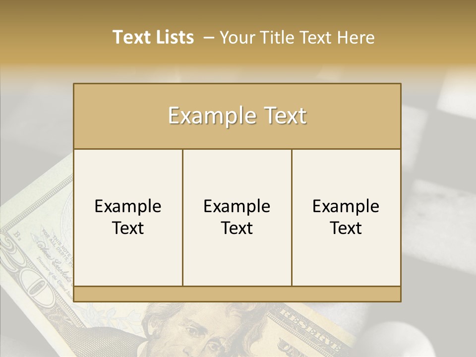 Money American Brilliant PowerPoint Template