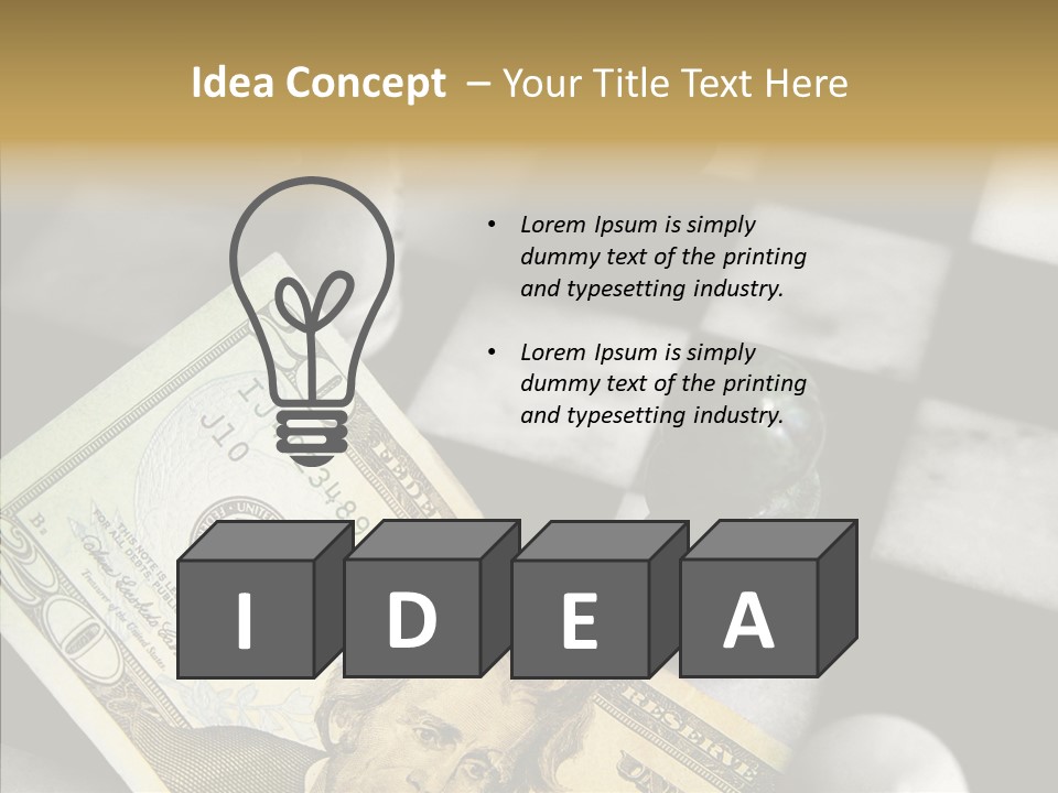 Money American Brilliant PowerPoint Template