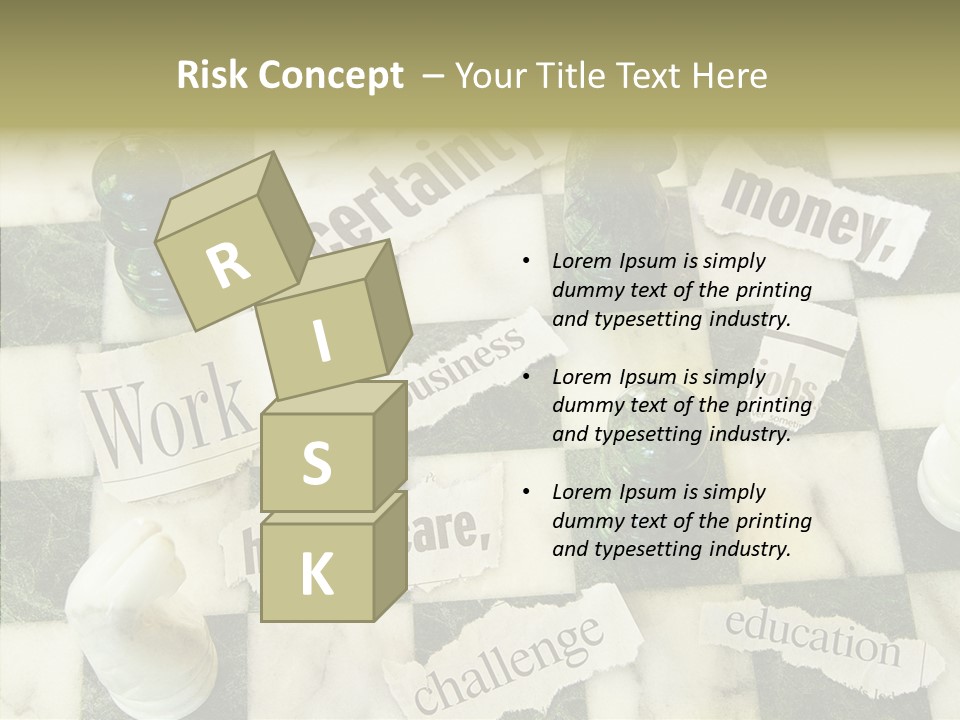 Torn Strategy Risky PowerPoint Template