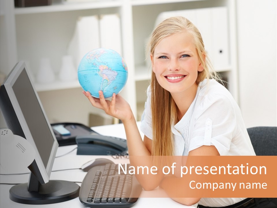 Person International Female PowerPoint Template