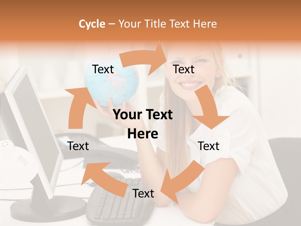 Person International Female PowerPoint Template