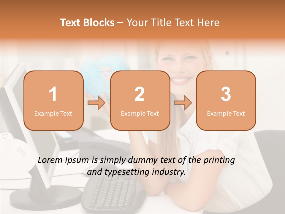 Person International Female PowerPoint Template