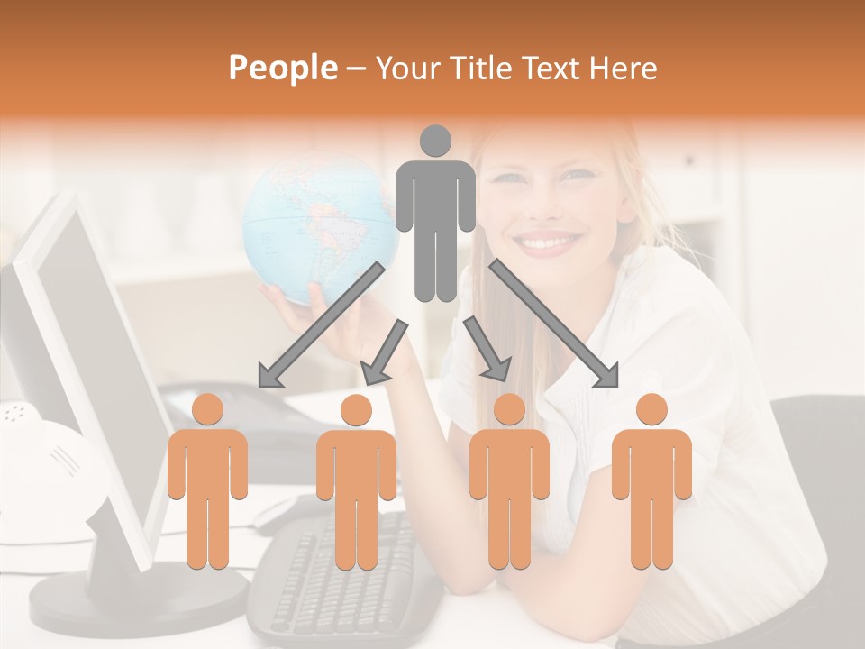 Person International Female PowerPoint Template
