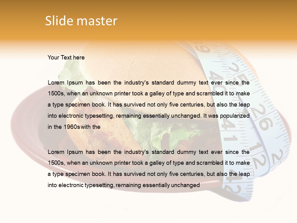 Tape White Chicken PowerPoint Template