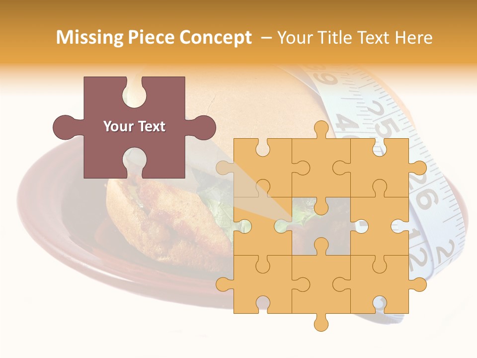 Tape White Chicken PowerPoint Template