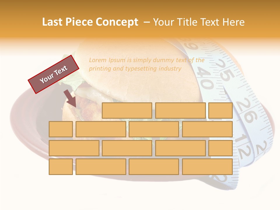 Tape White Chicken PowerPoint Template