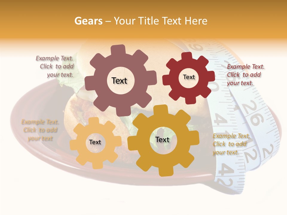 Tape White Chicken PowerPoint Template