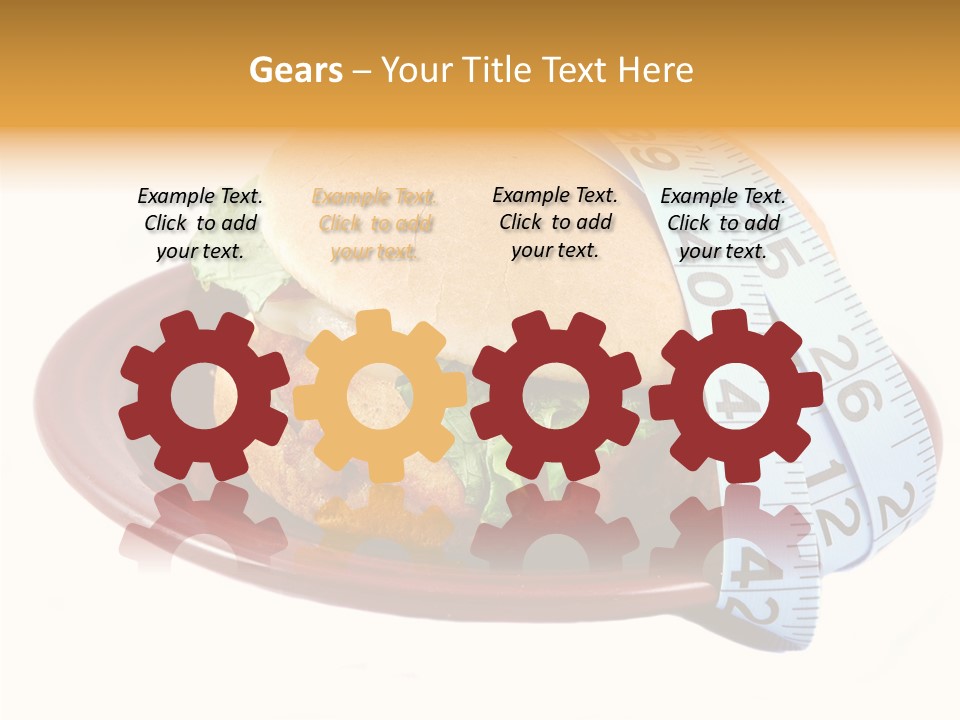 Tape White Chicken PowerPoint Template