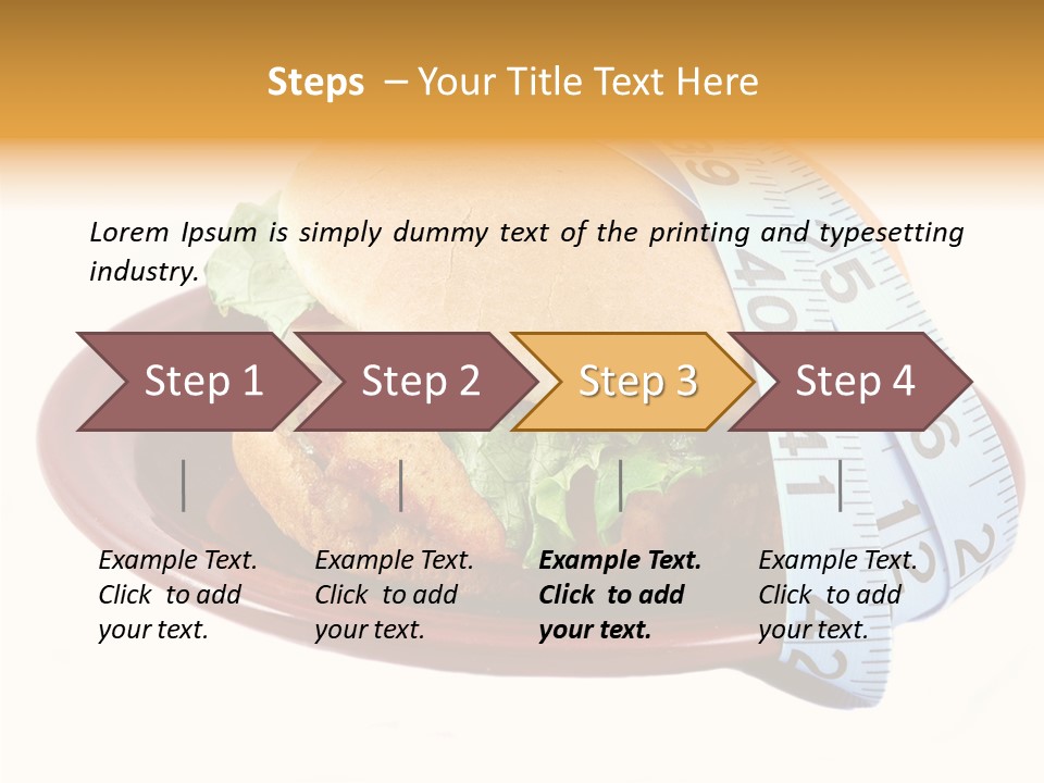 Tape White Chicken PowerPoint Template