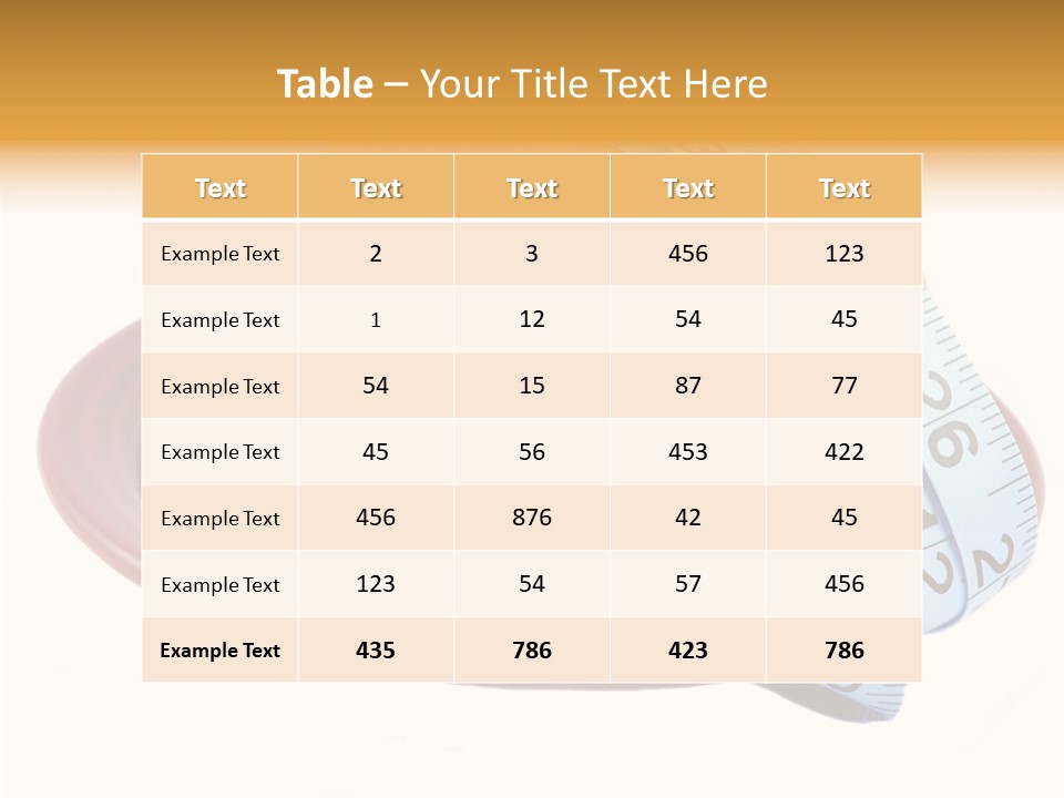 Tape White Chicken PowerPoint Template