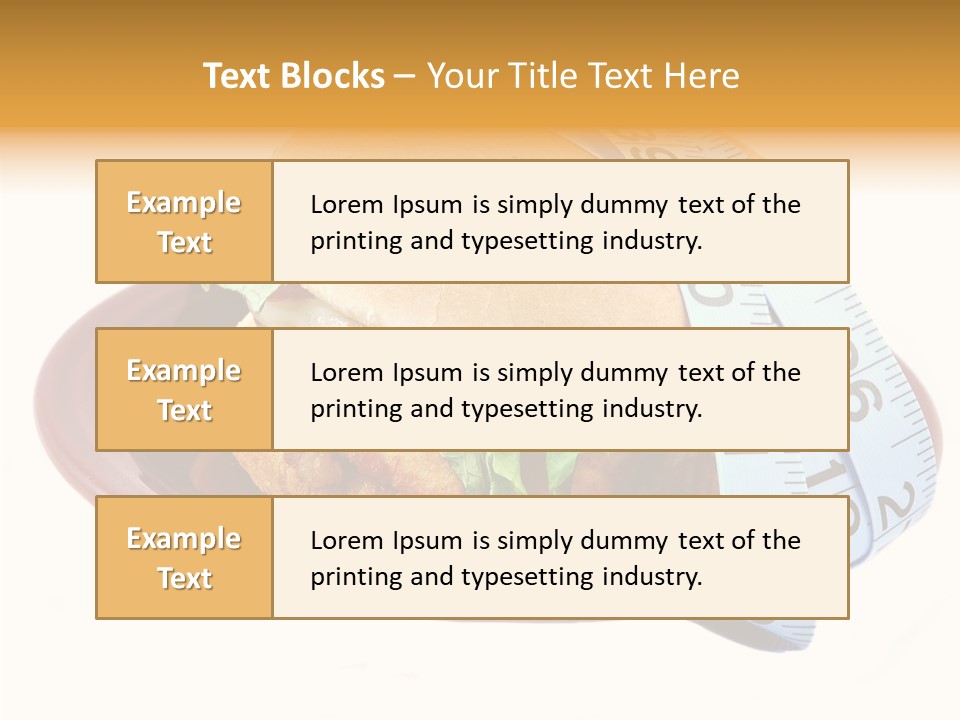 Tape White Chicken PowerPoint Template