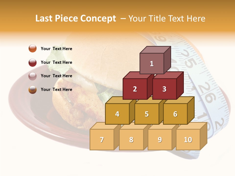Tape White Chicken PowerPoint Template