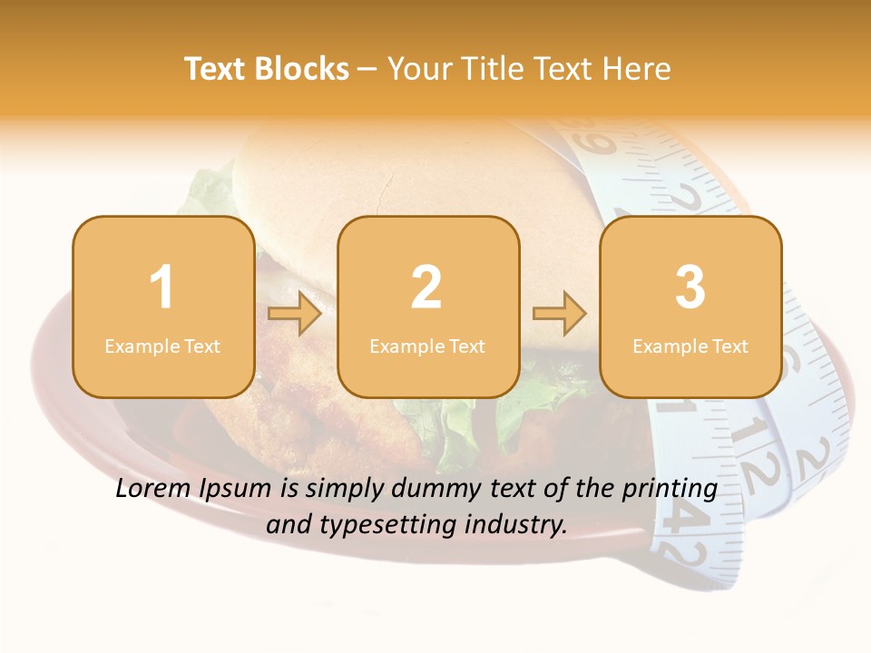 Tape White Chicken PowerPoint Template