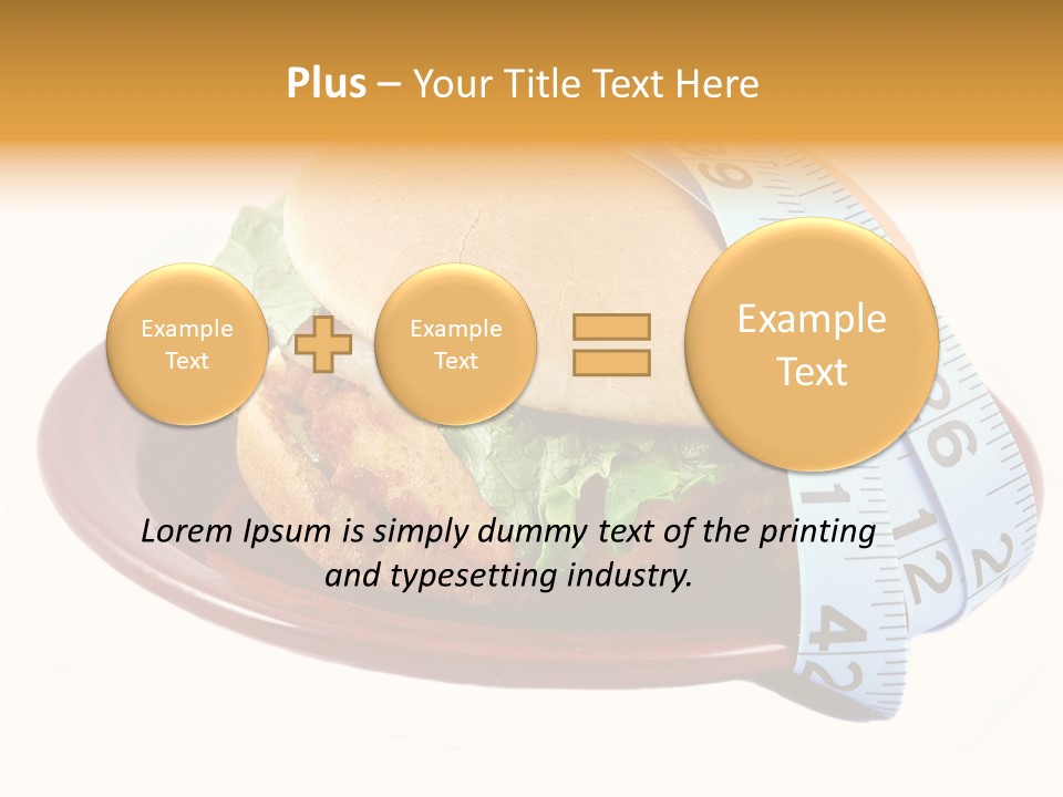 Tape White Chicken PowerPoint Template