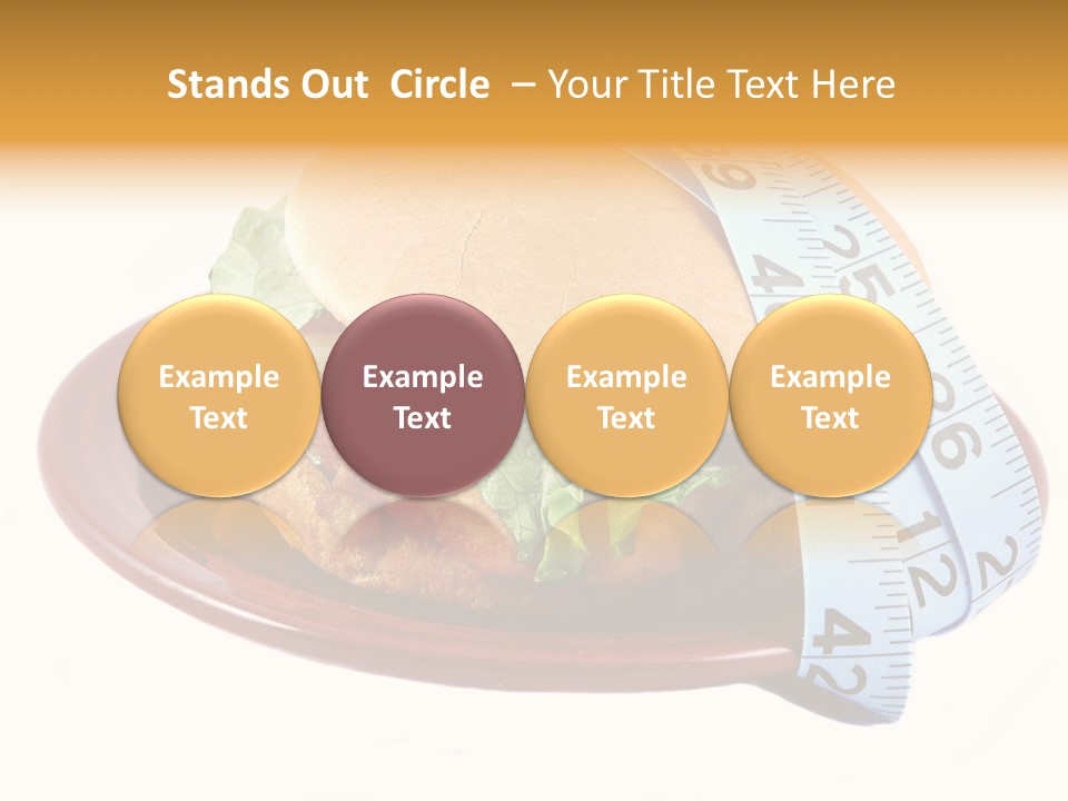 Tape White Chicken PowerPoint Template