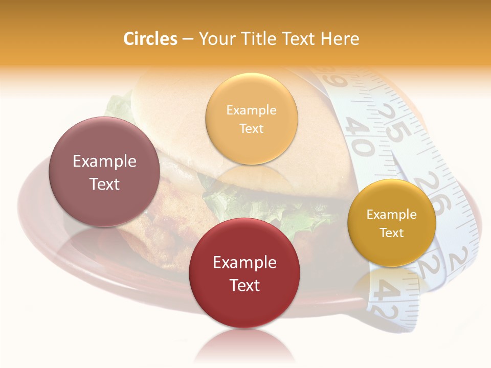 Tape White Chicken PowerPoint Template