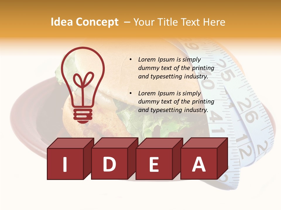 Tape White Chicken PowerPoint Template
