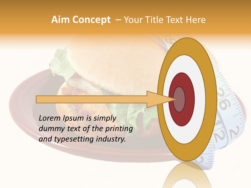 Tape White Chicken PowerPoint Template