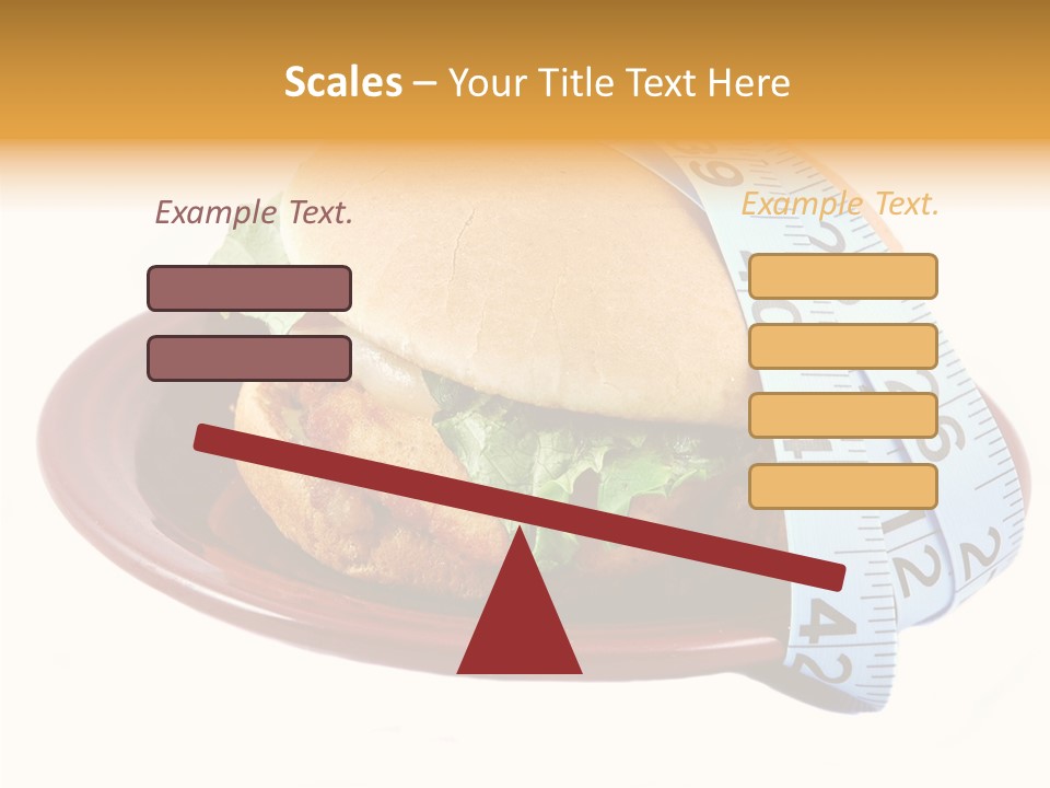 Tape White Chicken PowerPoint Template
