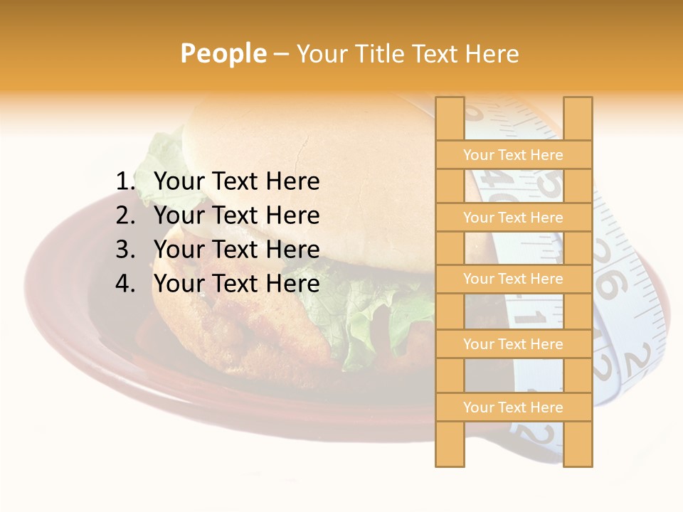 Tape White Chicken PowerPoint Template