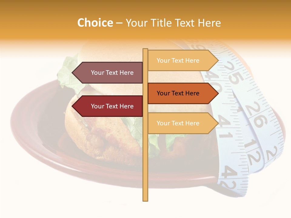 Tape White Chicken PowerPoint Template