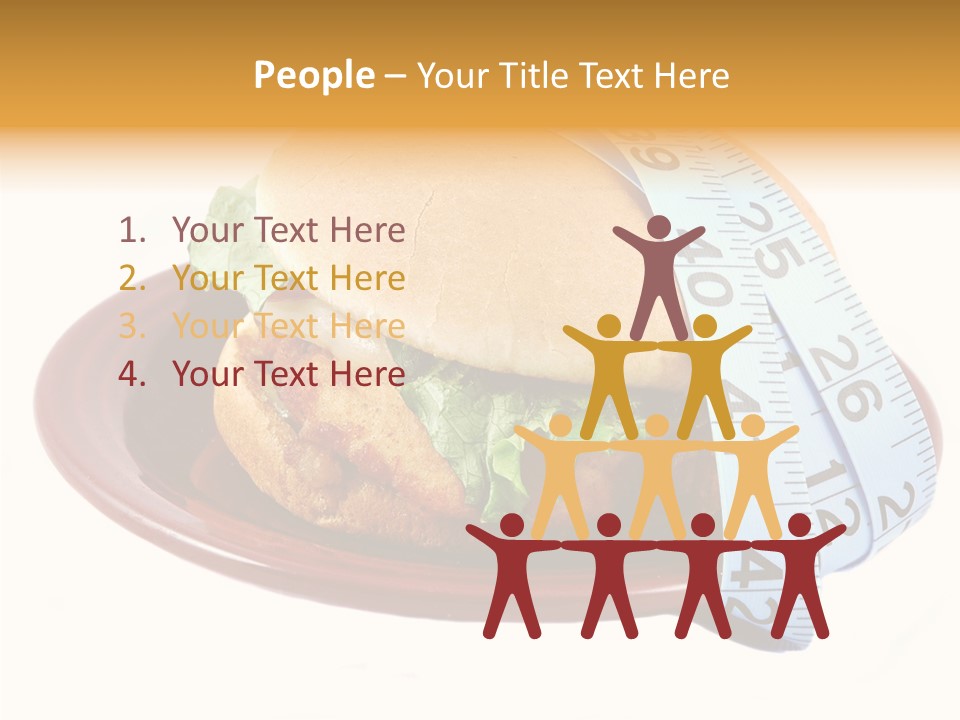 Tape White Chicken PowerPoint Template