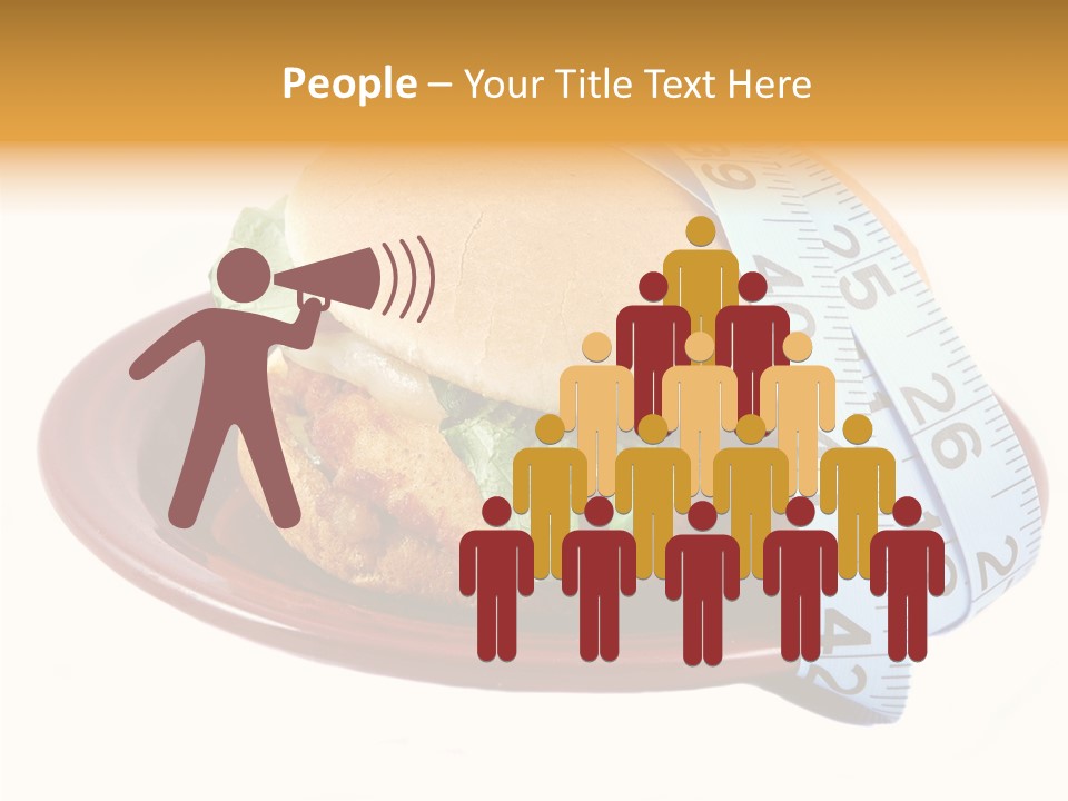 Tape White Chicken PowerPoint Template