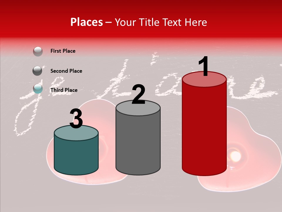 Amour Bougie St Valentin PowerPoint Template