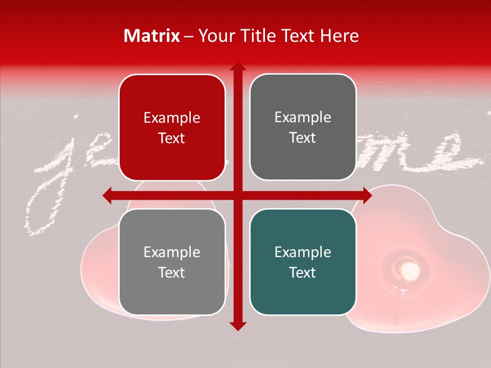 Amour Bougie St Valentin PowerPoint Template