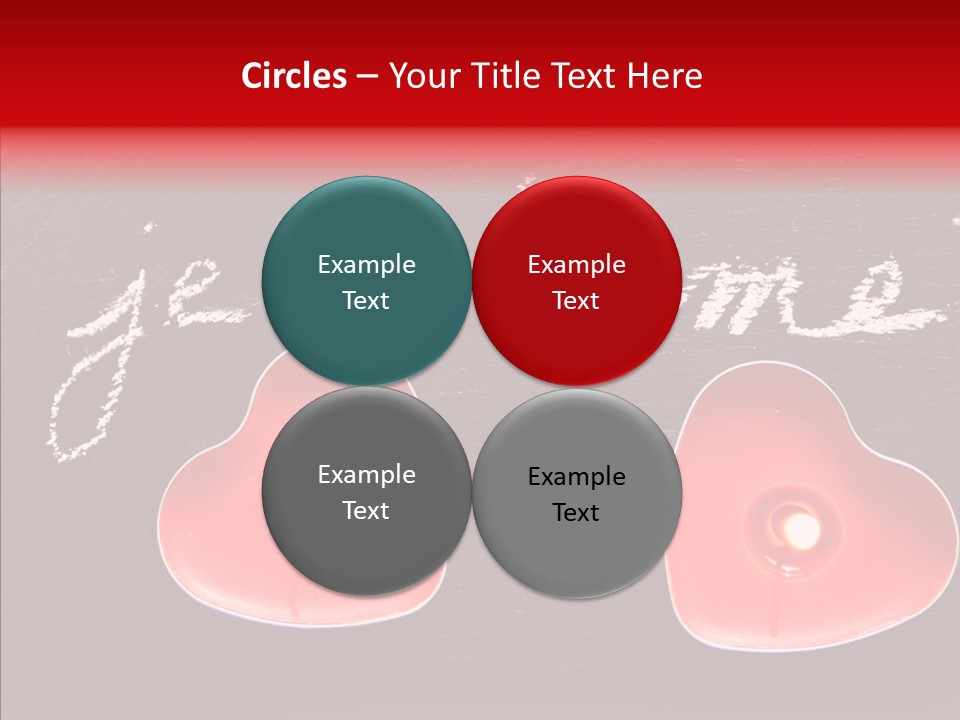 Amour Bougie St Valentin PowerPoint Template