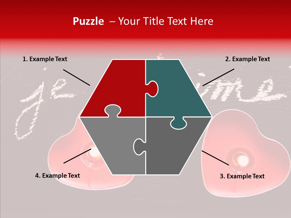 Amour Bougie St Valentin PowerPoint Template