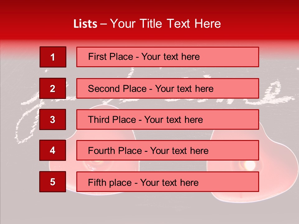 Amour Bougie St Valentin PowerPoint Template