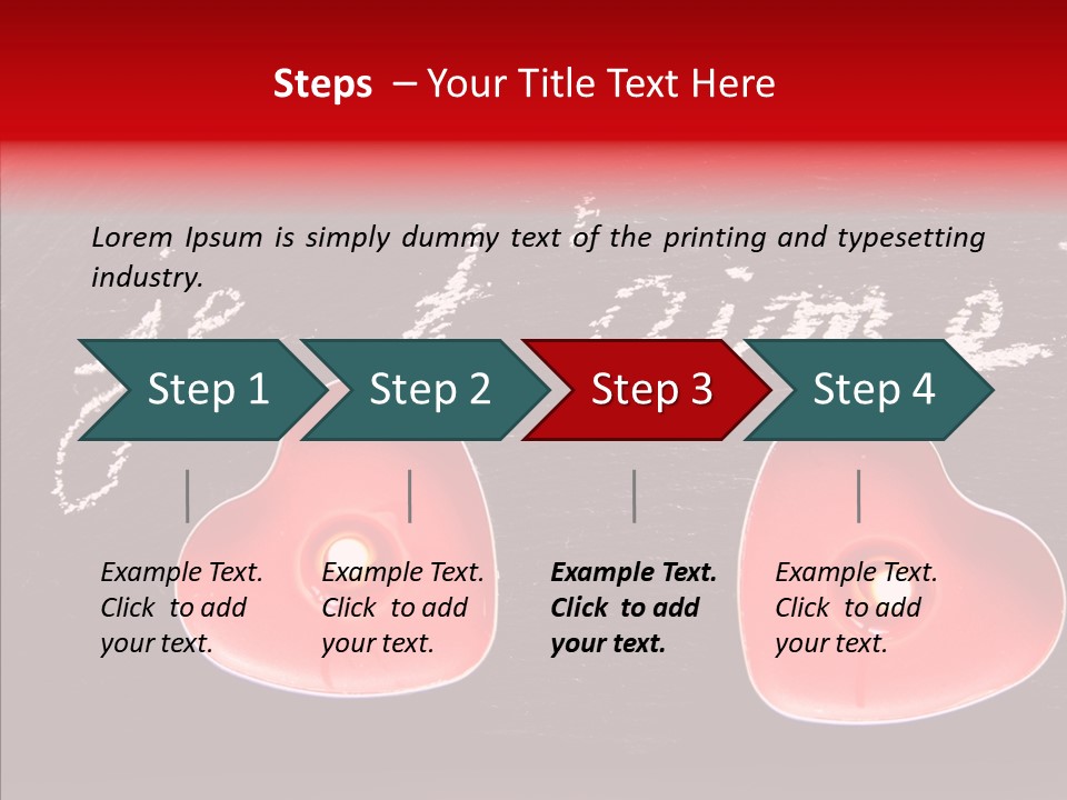 Amour Bougie St Valentin PowerPoint Template