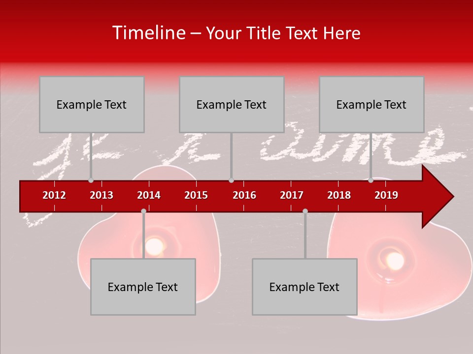 Amour Bougie St Valentin PowerPoint Template