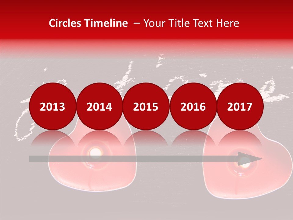 Amour Bougie St Valentin PowerPoint Template