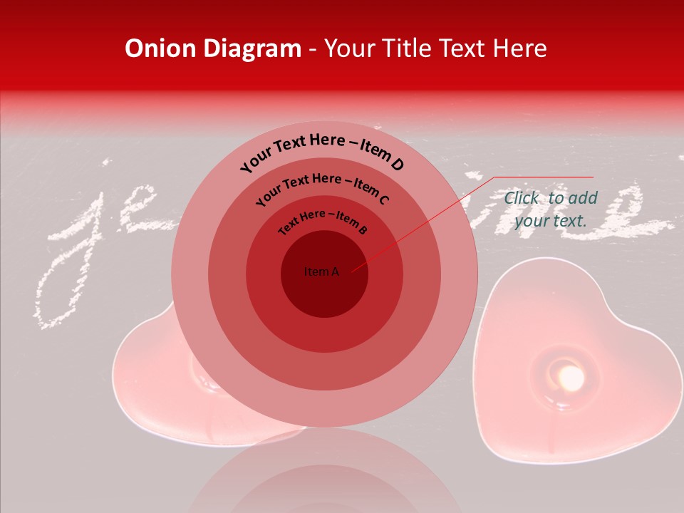 Amour Bougie St Valentin PowerPoint Template