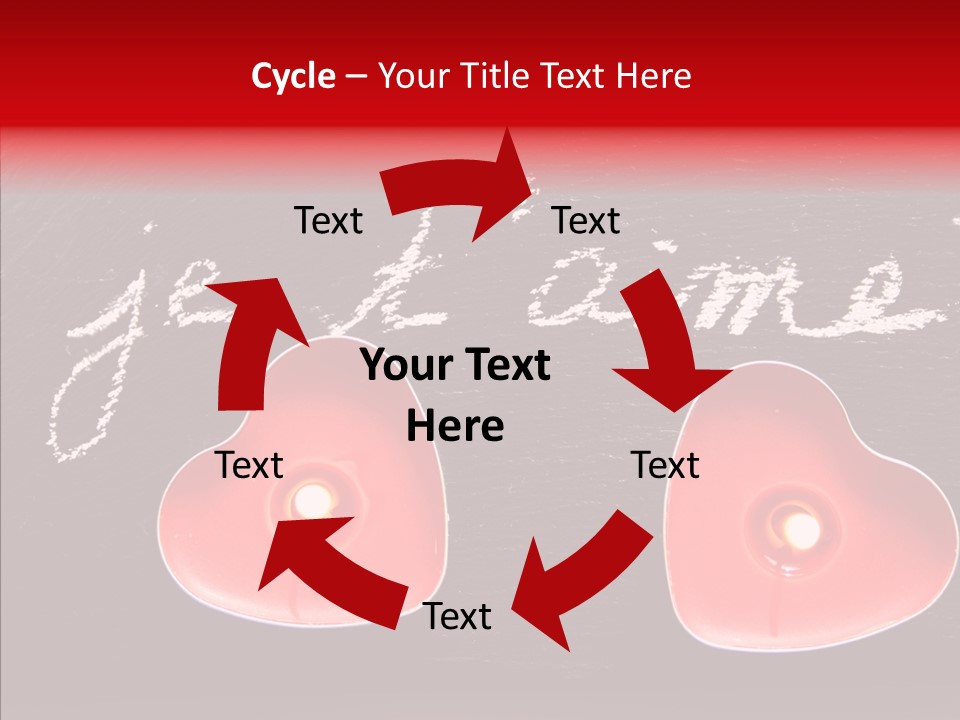 Amour Bougie St Valentin PowerPoint Template