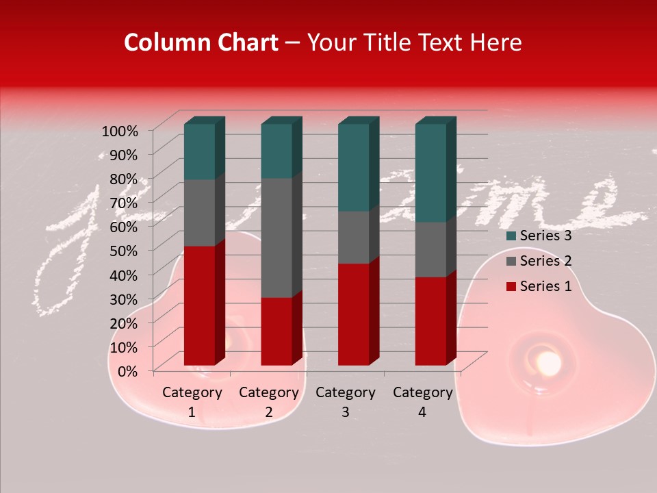 Amour Bougie St Valentin PowerPoint Template