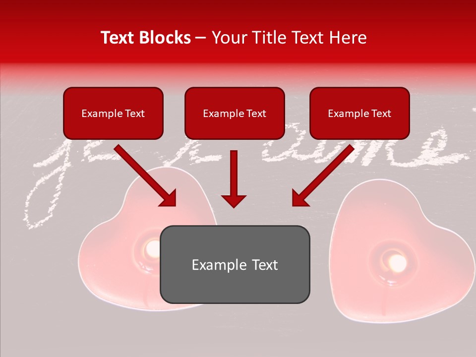 Amour Bougie St Valentin PowerPoint Template