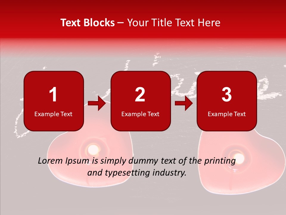 Amour Bougie St Valentin PowerPoint Template