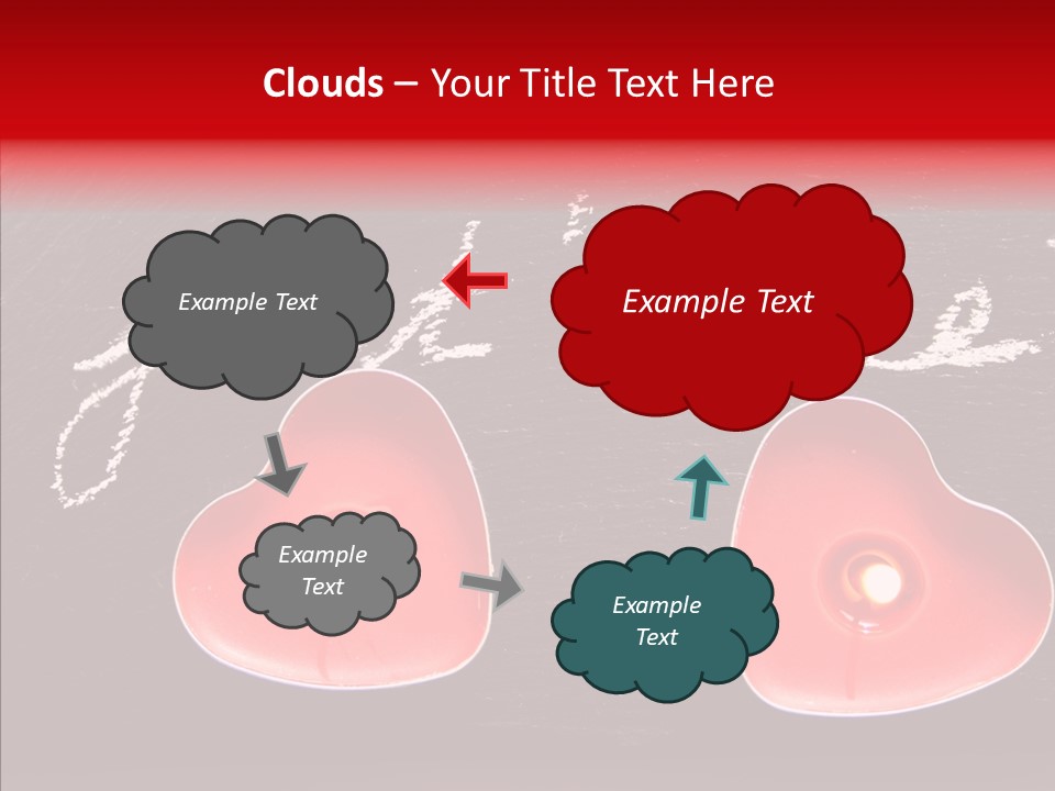 Amour Bougie St Valentin PowerPoint Template