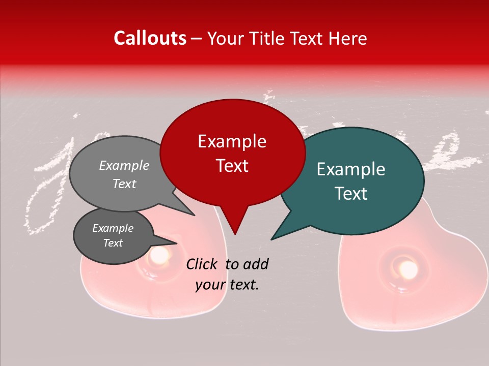 Amour Bougie St Valentin PowerPoint Template