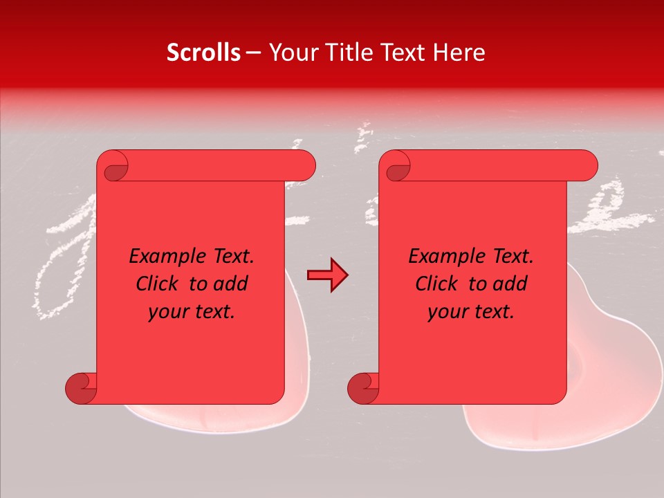 Amour Bougie St Valentin PowerPoint Template