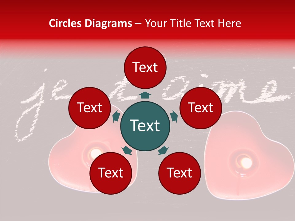 Amour Bougie St Valentin PowerPoint Template