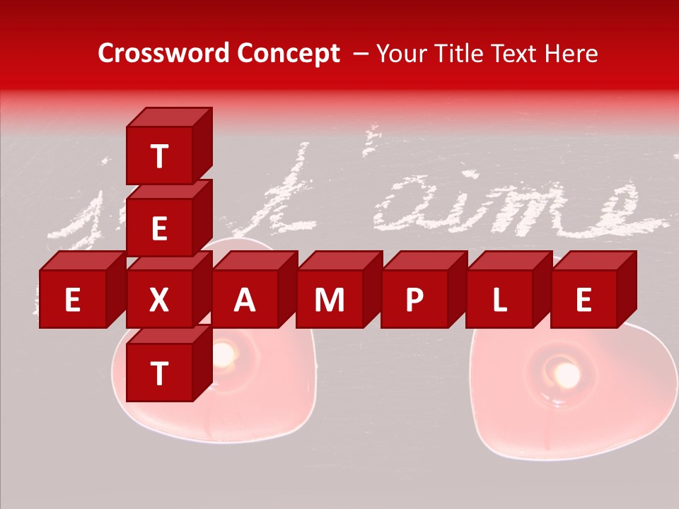Amour Bougie St Valentin PowerPoint Template