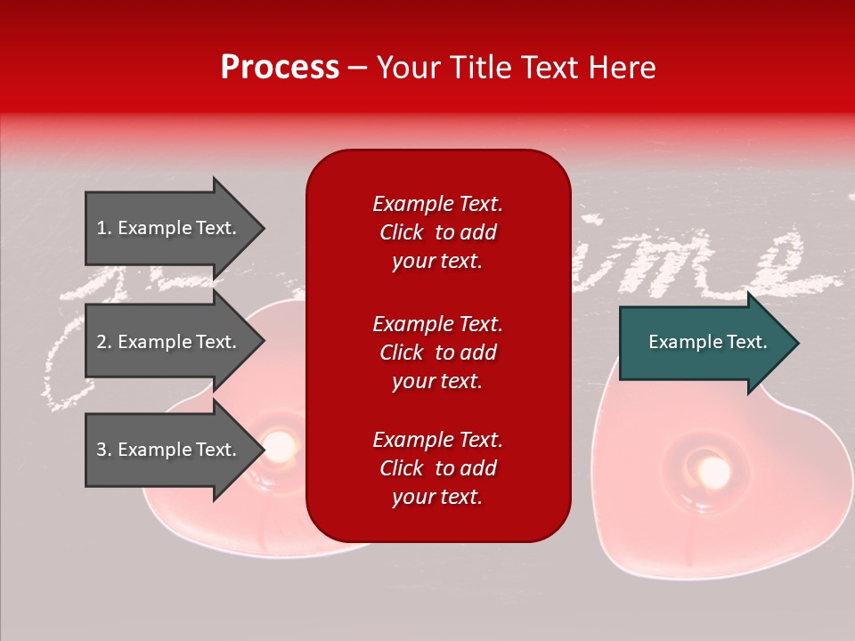 Amour Bougie St Valentin PowerPoint Template